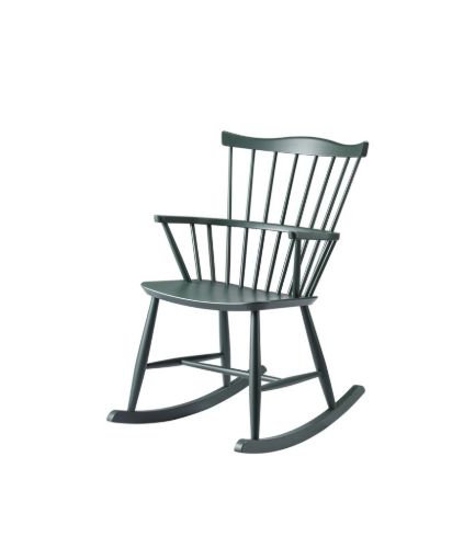 FDB Møbler Gyngestol Børge Mogensen J52G - Black Green