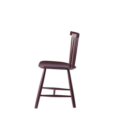 FDB Møbler J46 Poul M. Volther Stol - Malet Bøg/Black Red 