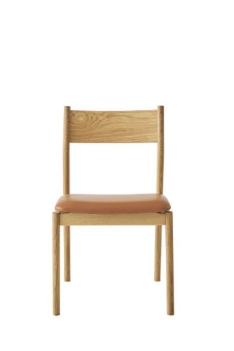 Duus & Møller Spisebordsstol Rosa U: Armlæn Polsret Sæde H: 80 cm - Massiv Eg/Camo Neveda/Hvidolie 