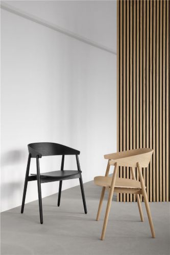 Andersen Furniture AC2 Stol SH: 44 cm - Eg Hvidpigmenteret Lak