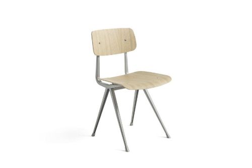 HAY Result Spisebordsstol  - Beige Powder Coated Steel/Oak Lacquered