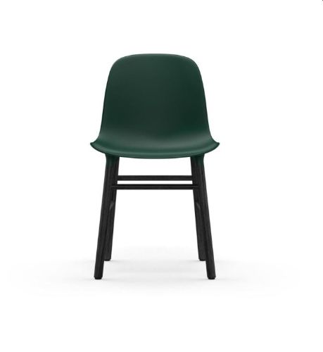 Normann Copenhagen Form Stol  - Grøn/Sort