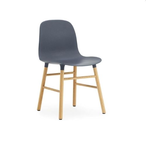 Normann Copenhagen Form Stol  - Blå/Eg