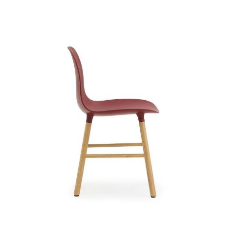 Normann Copenhagen Form Stol  - Rød/Eg