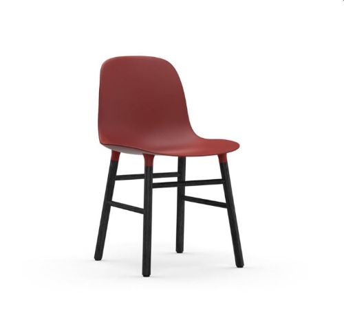 Normann Copenhagen Form Stol  - Rød/Sort