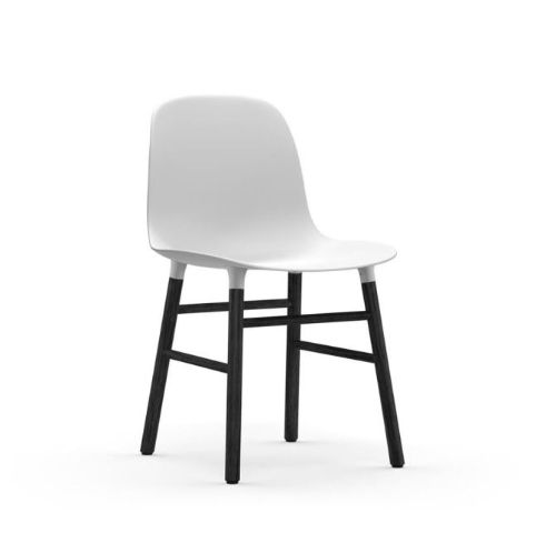 Normann Copenhagen Form Stol  - Hvid/Sort