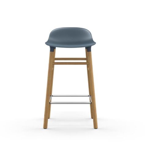 Normann Copenhagen Form Barstol  - Blå/Eg