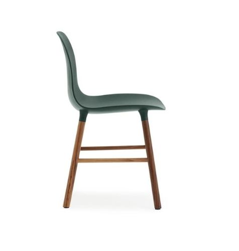 Normann Copenhagen Form Stol  - Grøn/Valnød