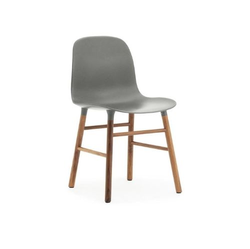 Normann Copenhagen Form Stol  - Grå/Valnød