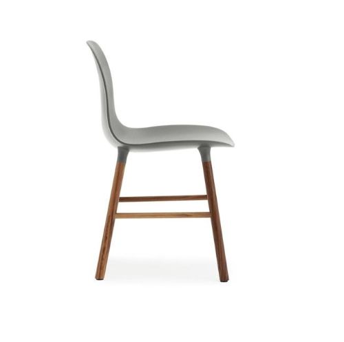 Normann Copenhagen Form Stol  - Grå/Valnød