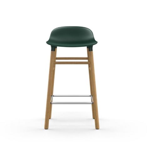 Normann Copenhagen Form Barstol  - Grøn/Eg