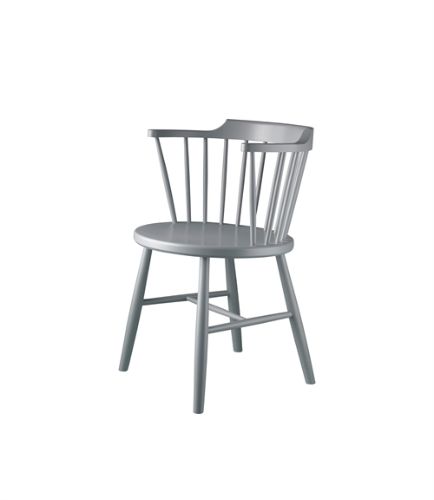 FDB Møbler J18 Spisebordsstol SH: 45 cm - Lysegrå