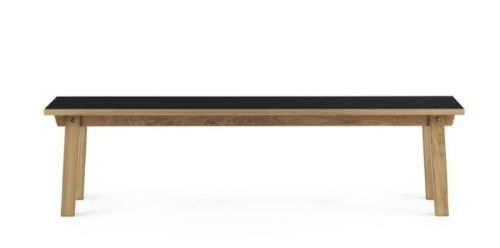 Normann Copenhagen Slice Bænk 38x160 cm - Eg/Linoleum