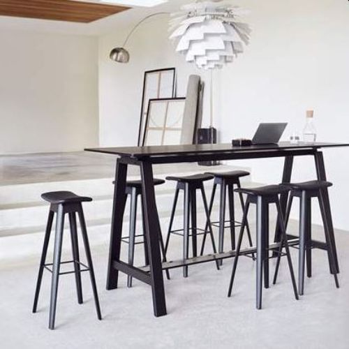 Andersen Furniture HC1 barstol SH: 80 cm - Sort Læder/Sort