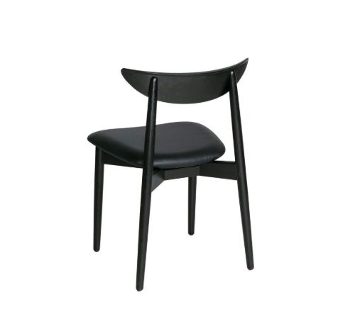 Haslev Symphony Spisebordsstol SH: 45cm - Behandlet og sortbejdset Eg
