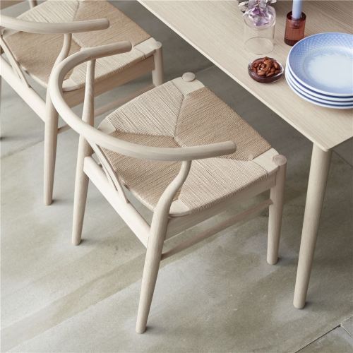 Findahl by Hammel Frida Stol SH: 46 cm - Eg Sæbebehandlet / Grøn Sydney Læder