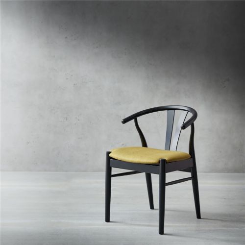 Findahl by Hammel Frida Stol SH: 46 cm - Sortlakeret Eg / Corsica160