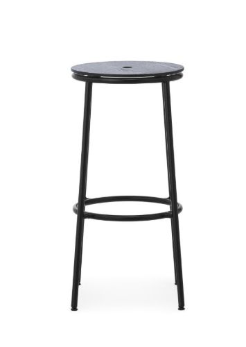 Normann Copenhagen Circa Barstol H: 75 cm - Sort Eg