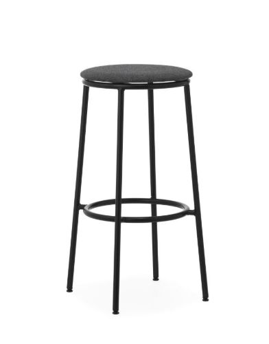 Normann Copenhagen Circa Barstol Polstret H: 75 cm - Sort MLF16