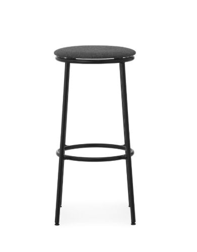 Normann Copenhagen Circa Barstol Polstret H: 75 cm - Sort MLF16