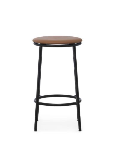 Normann Copenhagen Circa Barstol Polstret H: 65 cm - Ultra Læder Brandy 41574
