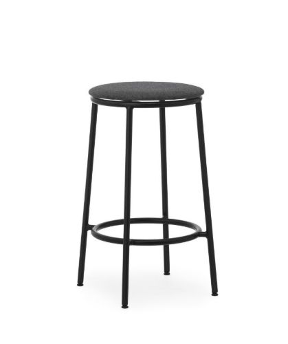 Normann Copenhagen Circa Barstol Polstret H: 65 cm - Sort MLF16