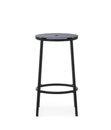 Normann Copenhagen Circa Barstol H: 65 cm - Sort Aluminium