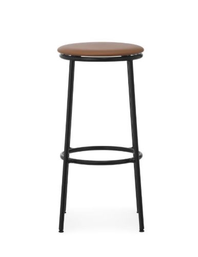 Normann Copenhagen Circa Barstol Polstret H: 75 cm - Ultra Læder Brandy 41574