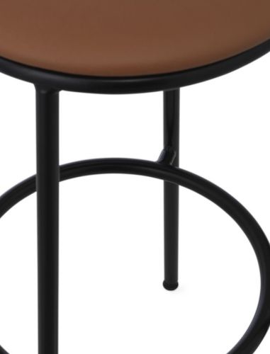 Normann Copenhagen Circa Barstol Polstret H: 75 cm - Ultra Læder Brandy 41574