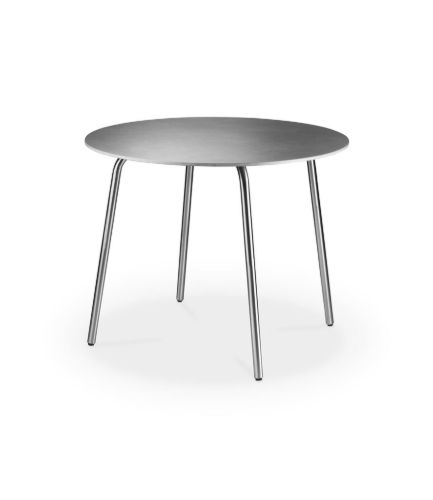 FDB Møbler M21 Teglgård Havebord Ø: 90 cm - Rustfrit Stål/Sten