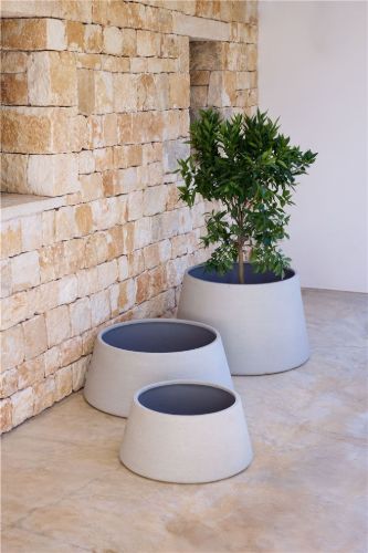 Cane-line Outdoor Soil Plantekrukke Trapez Small - Glasfiber/Betonstruktur