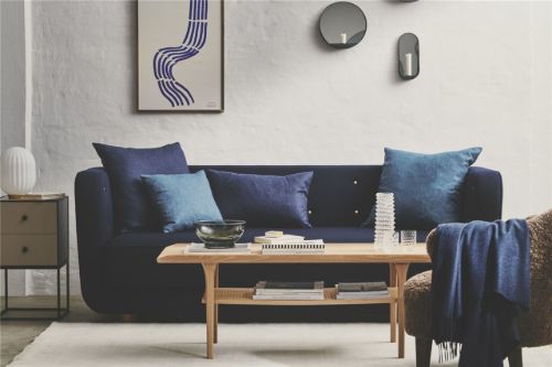 Silkeborg Uldspinderi Cusco Pude 60x40 cm - Denim Blue