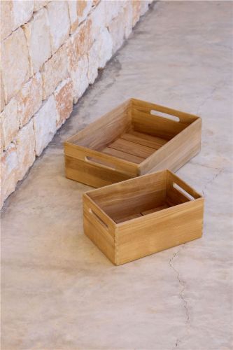Cane-line Club Outdoor Opbevaringskasse Medium - Teak
