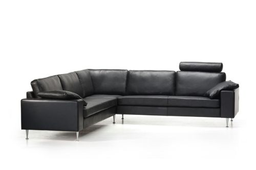 Mogens Hansen MH 221 2 Pers Sofa L: 174 cm - Premium Læder / Sort