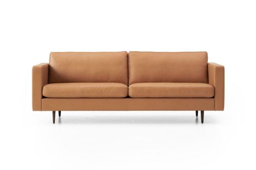 Mogens Hansen MH321 3 Pers Sofa L: 218 cm - Elmobatique Læder / Cognac Farvekode: 43001