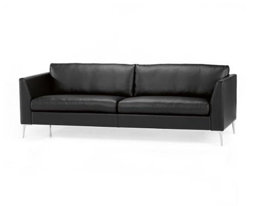 Mogens Hansen MH 272 2 Pers Sofa L: 158 cm - Premium Læder / Sort