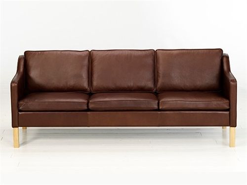 Mogens Hansen MH495 2 Pers Sofa L: 145 cm - Premium Læder / Mørkebrun