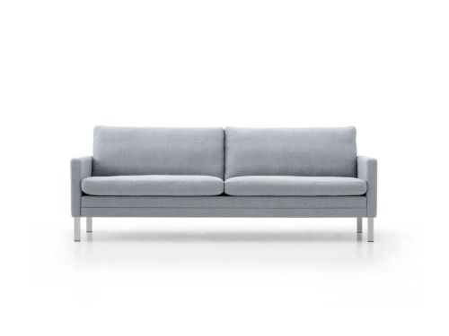 Mogens Hansen MH2615 3 pers. sofa L: 210 cm - Capture 4102/Børstet Stål