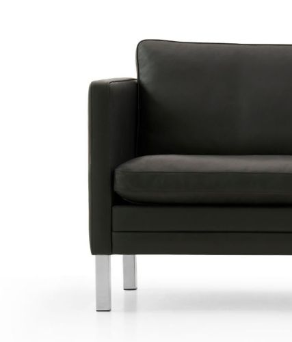 Mogens Hansen MH2614 3 pers. sofa L: 210 cm - Frej 18 Læder/Børstet stål