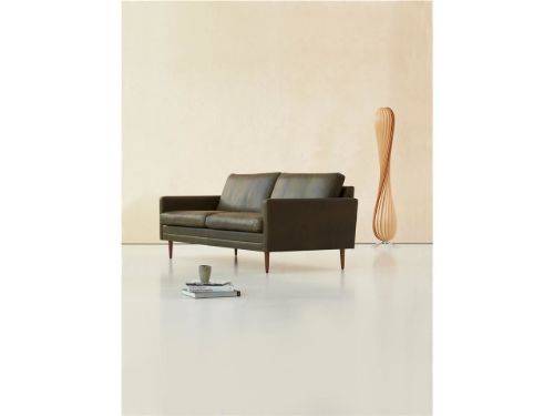 Mogens Hansen MH2615 2 pers. sofa L: 146 cm - Frej 14 Læder/Valnød