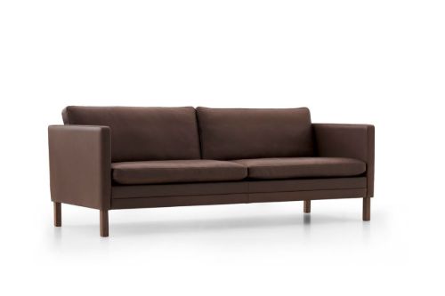 Mogens Hansen MH2614 2 pers. sofa L: 146 cm - Frej 16 Læder/Valnød