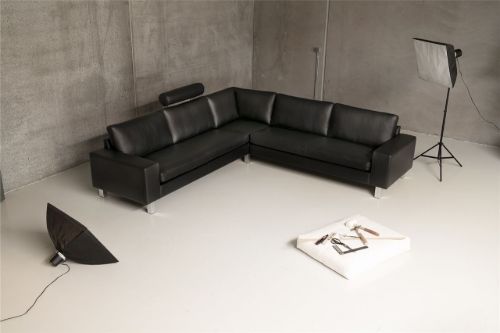 Mogens Hansen Nakkestøtte til MH 221 Sofa L: 70 cm - Premium Læder / Sort