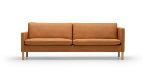 Mogens Hansen MH2615 3 Pers. Sofa L: 210 cm - Frej 05 Læder/Natur Eg