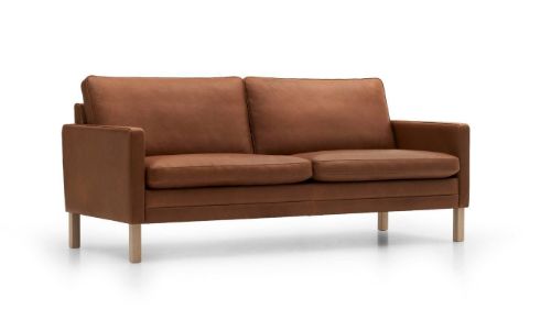 Mogens Hansen MH2615 2,5 Pers. Sofa L: 180 cm - Frej 06 Læder/Natur Eg