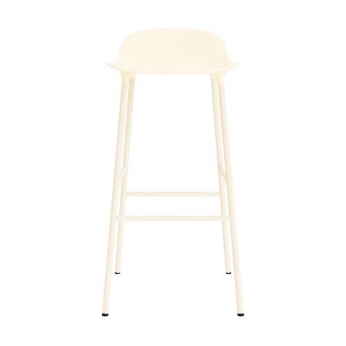 Normann Copenhagen Form Barstol SH: 75 cm. - Stål/Cream