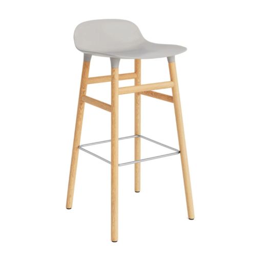 Normann Copenhagen Form Barstol SH: 75 cm. - Eg/Warm Grey 