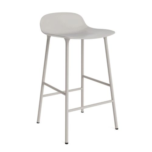 Normann Copenhagen Form Barstol 65 cm. - Pulverlakeret Stpl/Warm Grey
