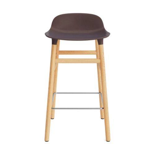 Normann Copenhagen Form Barstol 65 cm. - Eg/Brun