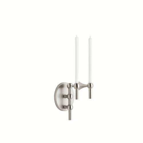 STOFF Nagel Wall Hanger Ø: 11 cm - Brushed Chrome