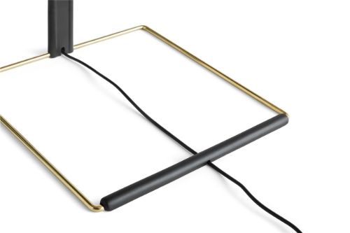 HAY Matin Table Lamp 380 Large Ø: 38 cm - Green / Brass